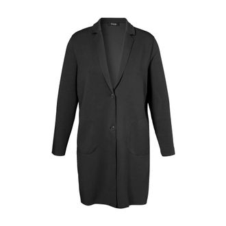 Frapp Dames, Mantels, Zwart, Maat: 4XL Leer