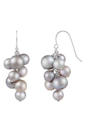 Splendid Pearls 14K Gold Pink Freshwater Pearl Necklace in Dyed Gray at Nordstrom Rack