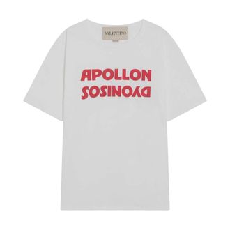 Valentino Garavani T-Shirts, male, White, S, Red T-shirt and Polo Collection