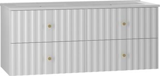 Petits Meubles Mueble lavabo encastrado estratificado Blanco