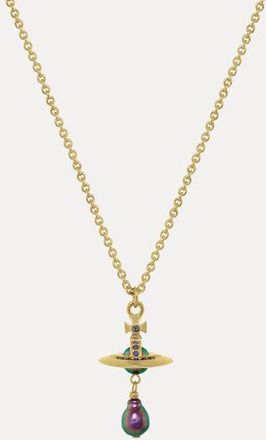 Vivienne Westwood Aleksa Pendant Necklace Gold-vitrail-medium-crystal-purple-pearl Gold-vitrail-medium-crystal-purple-pearl Women