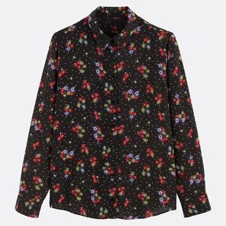 La Redoute Collections Hemd met bloemenprint en lange mouwen