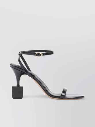 Jacquemus leather asymmetric slingback sandals
