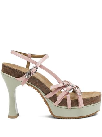 Diesel 105mm D-Woodstock buckled sandals - women - Polyurethane/Cork/Rubber/Polyurethane - 40 - Pink