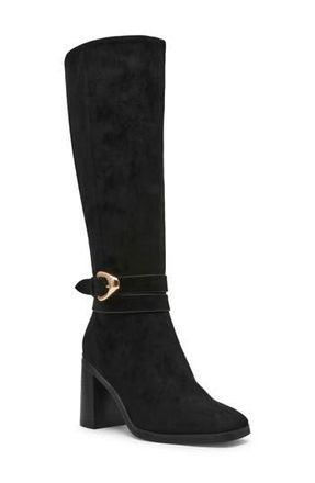 Dolce Vita Finnian Knee High Boot in Black Faux Suede at Nordstrom Rack, Size 9.5