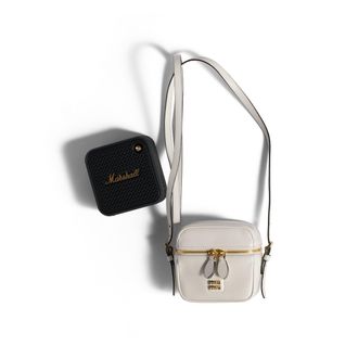 Miu Miu Marshall X Miu Miu Speaker With Leather Case, Woman, White