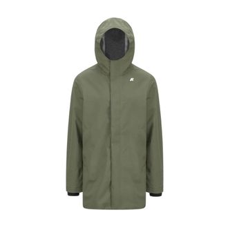 K-Way K-Way, Rain Jackets, male, Green, Size: 2XL Tommy Bonded Jersey