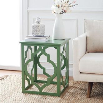 Safavieh Milo Trellis Gold Leaf End Table