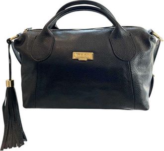 Baldinini Black Cowhide Shoulder Womens Bag