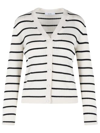 Max Mara Pedale vest van kasjmier en cr&egrave;mezijde