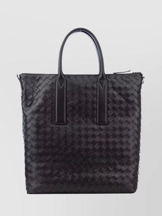 Bottega Veneta rectangular top handle woven tote