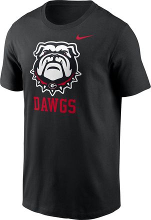 Nike Georgia Primetime Logo Mantra Nike Mens College T-Shirt in Black | N19900AGBN-TZL