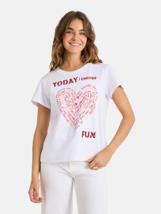 Lieblingsst&uuml;ck T-Shirt LIEBLINGSST&Uuml;CK CleoL, Damen, Gr. 4XL, sanftes wei&szlig;, Single Jersey, Obermaterial: 100% Baumwolle, bedruckt, regular fit h&uuml;ftlang, Rundhals, Shi