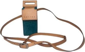 Celine Pre-owned Cross Body Bag - Dames - Vintage Schoudertas - Blauw - ONE Size - Su&egrave;de - Vintage