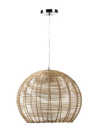 Els Banys L&aacute;mpara techo mimbre natural