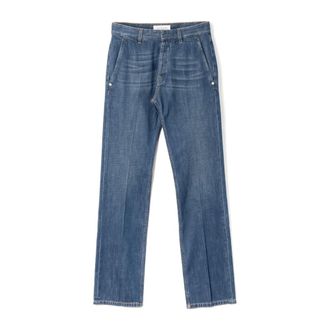 Lanvin Vintage Effect Straight Fit Denim Trousers