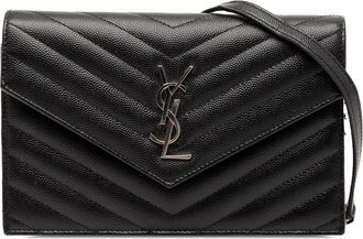 Saint Laurent Pre-owned Saint Laurent Grain De Poudre Cassandre Envelope Chain Wallet Ladies OC0UVNKWV5S5SD6U
