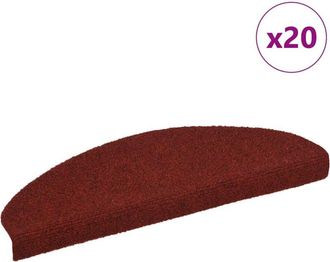 vidaXL Tappetini Autoadesivi per Scale 20 pz Rossi 65x21x4 cm - Vidaxl