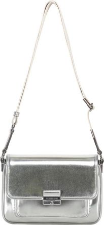 Michael Kors Stijlvolle Crossbody Tas met Klep Sluiting - Dames - Schoudertassen - Grijs - ONE Size - Tassen