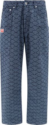 Kenzo Printed Denim Cargo Jeans