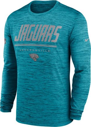 Nike Jacksonville Jaguars Sideline Team Issue Velocity Nike Mens Dri-FIT NFL Long-Sleeve T-Shirt in Green | 02EQ45W9N-CH4