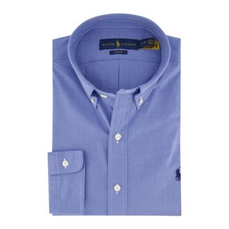 Polo Ralph Lauren Heren, Overhemden, Blauw, Maat: XL Katoen