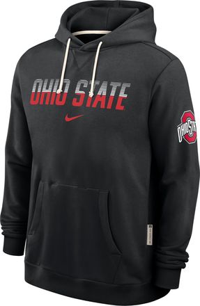 Nike Ohio State Sideline Standard Issue Nike Mens Dri-FIT College Pullover Hoodie in Black | 03AZ00AOH-8DF