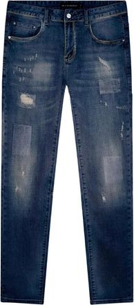 Black Bananas Faded Slim Denim - Heren - Slim Fit Jeans - Blauw - W32 - Denim - Jeans