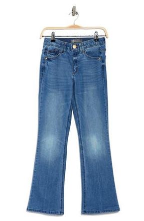 Democracy Itty Bitty Embroidered Bootcut Jeans in Mid Blue at Nordstrom Rack, Size 10P