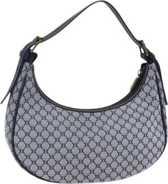 Celine Pre-owned Canvas Schoudertas - Dames - Vintage Schoudertas - Blauw - ONE Size - Vintage