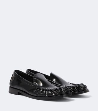 Saint Laurent Theobald Cassandre leather loafers