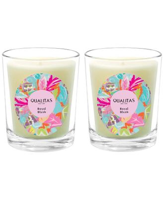 Qualitas Royal Blush Two Scented Beeswax Candle Set