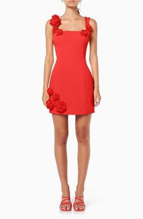 Elliatt Trompe Rosette Minidress in Red at Nordstrom Rack, Size Medium