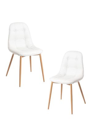 Regalos Miguel Packs Sillas Comedor - Pack 2 Sillas Plazi - Blanco