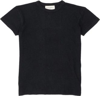 Officine G&eacute;n&eacute;rale T-Shirts, female, Black, XS, Black Crew Neck Tee-Shirt