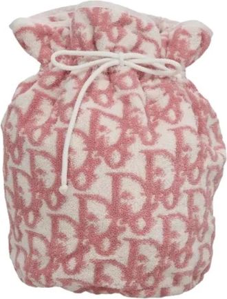 Dior Pre-owned Bucket Bags, female, Pink, Size: ONE SIZE Pre-owned Canvas Bucket Bag
