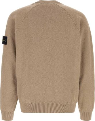 Stone Island Mens Cotton Sweater Beige