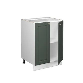 Vicco Mueble Bajo De Cocina Fame-line, Verde Dorado Casa De Campo, 60 Cm, Et Antracita, Vicco