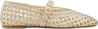 Stuart Weitzman Prim Woven Ballerina Mary Jane