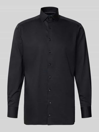 Olymp Modern Fit Businesshemd aus reiner Baumwolle Modell Global Kent in Black, Gr&ouml;&szlig;e 40