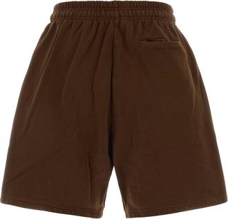 Entire studios Mens Chocolate Cotton Bermuda Shorts Brunette Exterior