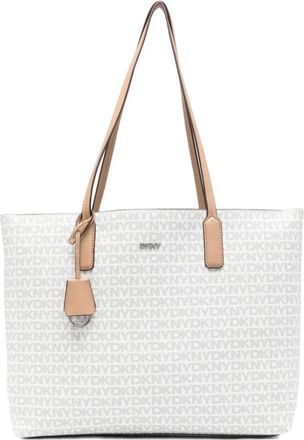DKNY Saige East-West Top Zip Tote - Dames - Shoppers - Wit - ONE Size - Tassen