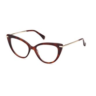 Max Mara Glasses, female, Brown, Size: 52 MM Stylish Eyeglasses in Brown