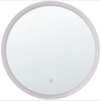 Beliani Beliani - Espejo De Pared Led 58 Cm Redondo De Maquillaje Para Tocador Glamour Yser