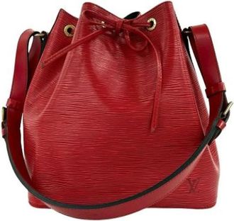 Louis Vuitton Pre-owned Vintage Bucket Bag - Dames - Vintage Tas - Rood - ONE Size - Leer - Vintage