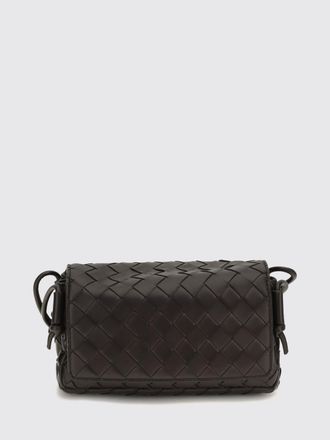 Bottega Veneta Notturno Woven Leather Shoulder Bag with Knotted Strap
