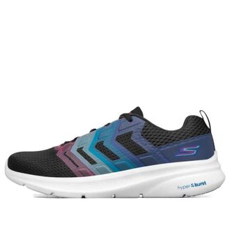 Skechers (WMNS) Skechers Hyper Pillars Running Shoes Black/White/Blue 130003-BKMT