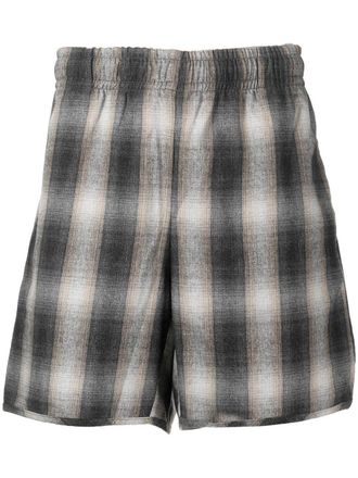 Blue Sky Inn Shorts a quadri - Grigio