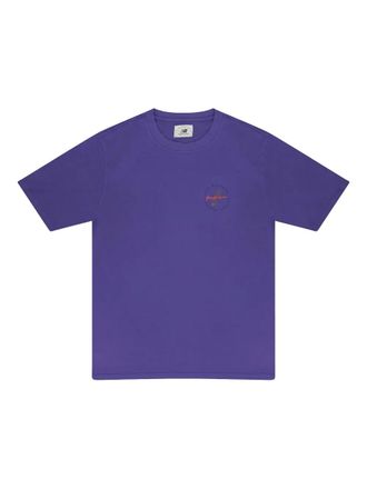 Aim&eacute; Leon Dore x New Balance garment-dyed Purple T-shirt - men - Cotton - S
