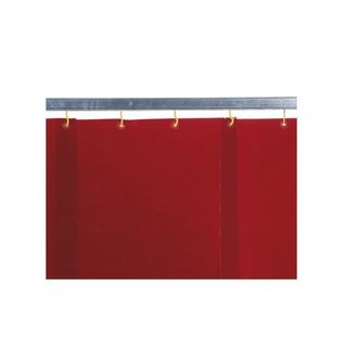 Kemper Cortina Lama Para Protecci&oacute;n Efectiva En Soldadura Y Amoladura En Rojo Kemper 1600 X 570 Mm